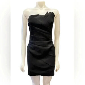 Daisy Black Mini Strapless Dress Size Medium